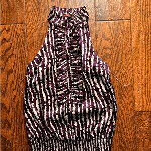 Forever 21 Purple and White Button Down Shirt